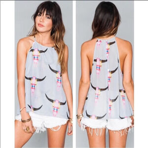 SMYM Selena Top Life Bright Bull Tank size medium